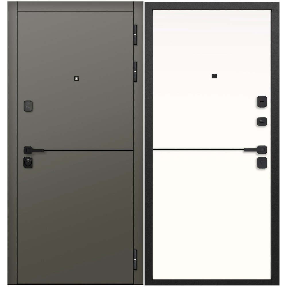 Изображение товара Входная дверь Ferroni 9СМ Молдинг правая сатин коричневый 860х2050 мм