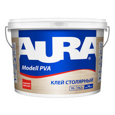 Клей ПВА столярный Aura Modell PVA водостойкий D2 10 кг