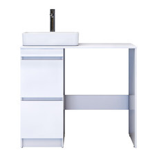 Тумба под раковину и столешницу для стиральной машины Vigo Urban 40 см белая (tn.URB.40.2Y)