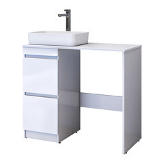 Тумба под раковину и столешницу для стиральной машины Vigo Urban 40 см белая (tn.URB.40.2Y) - фото 10