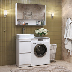 Столешница под раковину 100х49х1,6 см белая Vigo Urban (st.URB.100) - фото 7