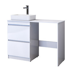 Тумба под раковину и столешницу для стиральной машины Vigo Urban 60 см белая (tn.URB.60.2Y) - фото 12