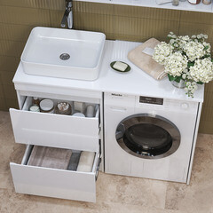 Столешница под раковину 120х49х1,6 см белая Vigo Urban (st.URB.120) - фото 4