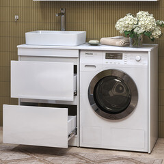 Столешница под раковину 120х49х1,6 см белая Vigo Urban (st.URB.120) - фото 7