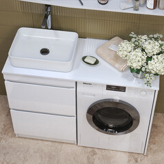 Столешница под раковину 120х49х1,6 см белая Vigo Urban (st.URB.120) - фото 6