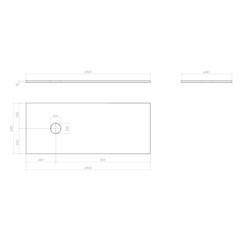 Столешница под раковину 120х49х1,6 см белая Vigo Urban (st.URB.120) - фото 2