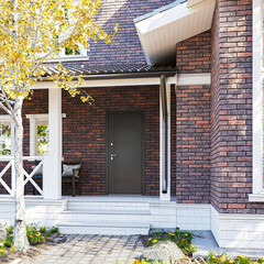 Дверь входная с терморазрывом Mastino Марлин правая букле антрацит - дуб белый скандинавский с зеркалом 880х2050 мм - фото 15