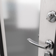 Дверь входная с терморазрывом Mastino Марлин правая букле антрацит - дуб белый скандинавский с зеркалом 880х2050 мм - фото 13