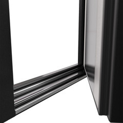 Дверь входная с терморазрывом Mastino Марлин правая букле антрацит - дуб белый скандинавский с зеркалом 880х2050 мм - фото 12