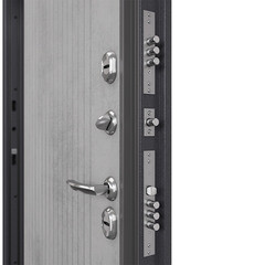 Дверь входная с терморазрывом Mastino Дамир правая букле антрацит - бетон серый 960х2050 мм - фото 12