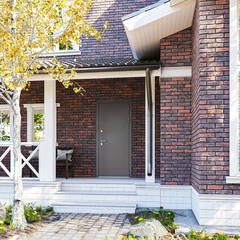 Дверь входная с терморазрывом Mastino Дамир правая букле антрацит - бетон серый 960х2050 мм - фото 5