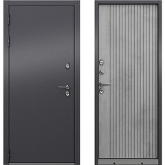 Дверь входная с терморазрывом Mastino Дамир левая букле антрацит - бетон серый 960х2050 мм - фото 1