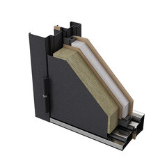 Дверь входная с терморазрывом Mastino Дамир левая букле антрацит - бетон серый 880х2050 мм - фото 2