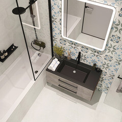 Керамогранит ProGres Majolica серый светлый декор 450х450х8 мм (6 шт.=1,215 кв.м) - фото 8