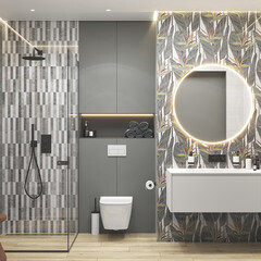 Плитка облицовочная Cersanit Blend многоцветная 598x298x8,5 мм (8 шт.=1,425 кв.м) - фото 10