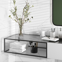 Керамогранит Cersanit Pamir белый 898х448х8 мм (3 шт.=1,206 кв.м) - фото 11