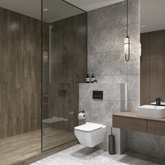 Керамогранит Cersanit Castello серый 898x448x8 мм (3 шт.=1,206 кв.м) - фото 17