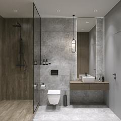 Керамогранит Cersanit Castello серый 898x448x8 мм (3 шт.=1,206 кв.м) - фото 11