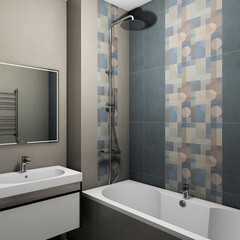 Плитка облицовочная Kerama Marazzi Чементо синяя темная 600x300x9 мм (10 шт.=1,8 кв.м) - фото 2