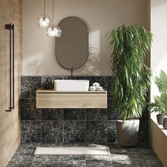 Керамогранит Cersanit Vilio темно-серый рельеф 298х298х8 мм (13 шт.=1,154 кв.м) - фото 2