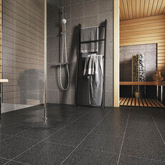 Керамогранит Mito Milton темно-серый 298х298х8 мм (13 шт.=1,154 кв.м) - фото 10