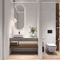 Плитка облицовочная Cersanit Carina белая 598х298х8,5 мм (8 шт.=1,425 кв.м) - фото 15