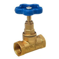 Вентиль водопроводный прямой 1/2 ВР(г) х 1/2 ВР(г) PN25 БАЗ (БАЗ.А50.15.Э.М) - фото 3