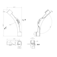 Фиксатор поворота угла Profcool Tar 45° для труб d16 мм пластиковый (20022200) - фото 2