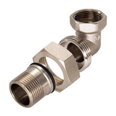 Американка угловая CTM 1 ВР(г) х 1 НР(ш) латунная (CRAE0001) - фото 2