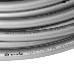 Труба PE-Xa Ondo 16х2,2 мм из сшитого полиэтилена (200 м) серая (OPXA16222-200) - фото 3