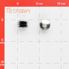 Заглушка внутренняя стальная для труб к системе Joker d25 мм хром (2 шт.) - фото 2