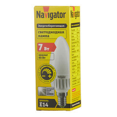 Лампа светодиодная Navigator E14 4000К 7 Вт 220-240 В свеча диммируемая - фото 3