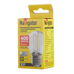 Лампа светодиодная Navigator E27 4000К 4 Вт 370 Лм 176-264 В шар прозрачная - фото 3