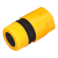 Соединитель 1/2 для поливочного шланга Вихрь пластиковый с аквастопом (73/7/2/16)