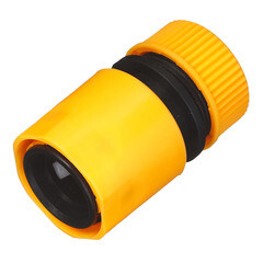 Соединитель 1/2 для поливочного шланга Вихрь пластиковый с аквастопом (73/7/2/16) - фото 5