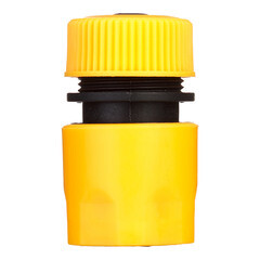 Соединитель 1/2 для поливочного шланга Вихрь пластиковый с аквастопом (73/7/2/16) - фото 4