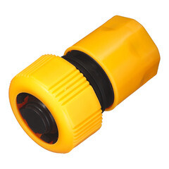 Соединитель 3/4 для поливочного шланга Вихрь пластиковый с аквастопом (73/7/2/18)