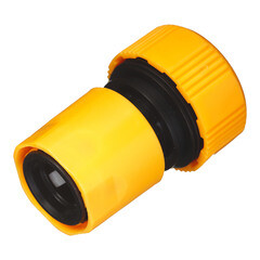 Соединитель 3/4 для поливочного шланга Вихрь пластиковый с аквастопом (73/7/2/18) - фото 5