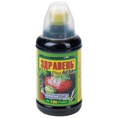 Изображение товара Удобрение органо-минеральное жидкое для ягодных культур Здравень Аква Ваше хозяйство 0,5 л