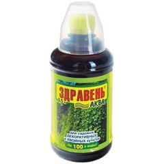 Изображение товара Удобрение органо-минеральное жидкое для декоративных и хвойных культур Здравень Аква Ваше хозяйство 0,5 л