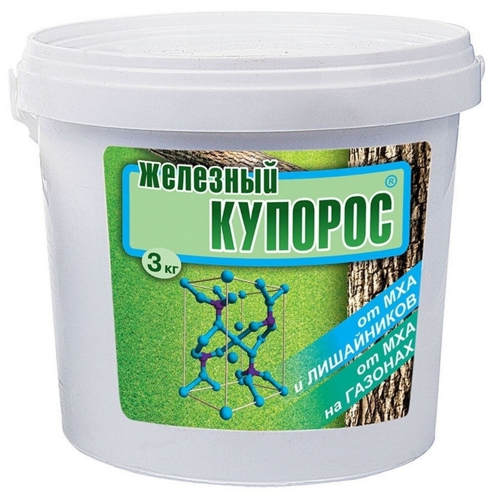 Изображение товара Средство для защиты растений Железный купорос 3 кг от лишайников и мха