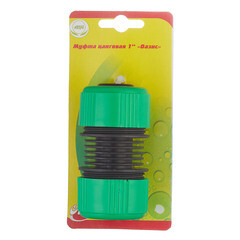 Муфта 1" для шланга Оазис пластиковая (011876) - фото 2