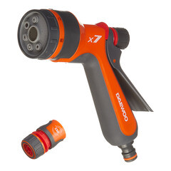 Изображение товара Пистолет для полива Daewoo 7 режимов (DWG 1030)