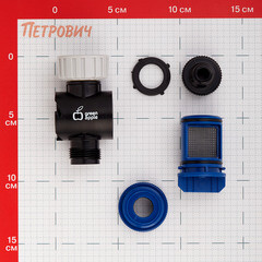 Фильтр 3/4-1 для грубой очистки воды Green Apple Gafv-01 пластиковый (Б0057123) - фото 2