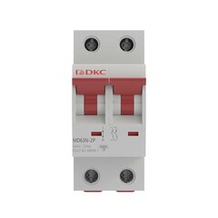 Изображение товара Автоматический выключатель модульный DKC Yon Max MD63N 2P 16А тип C 6 кА 400 В (MD63N-2PC16)