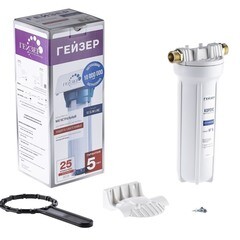 Корпус фильтра Гейзер для холодной воды пластик 10SL 3/4 НР(ш) х 3/4 НР(ш) белый - фото 11