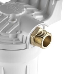 Корпус фильтра Гейзер для холодной воды пластик 10SL 3/4 НР(ш) х 3/4 НР(ш) белый - фото 6