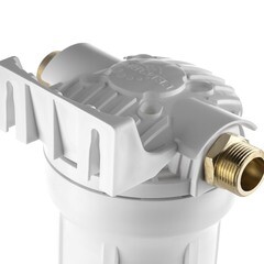 Корпус фильтра Гейзер для холодной воды пластик 10SL 3/4 НР(ш) х 3/4 НР(ш) белый - фото 5