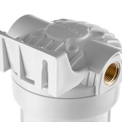 Корпус фильтра Гейзер для холодной воды пластик 10SL 1/2 ВР(г) х 1/2 ВР(г) белый - фото 7