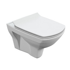 Унитаз подвесной Cersanit Carina XL безободковый с сиденьем дюропласт микролифт (S-MZ-CARINA-XL-COn-S-DL-w) - фото 1